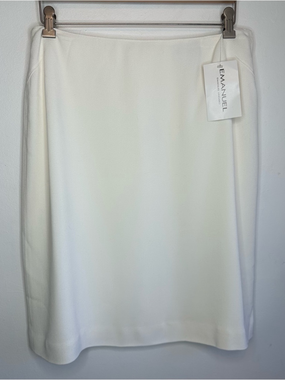 Gruppo GFT Emanuel Ungaro Vintage NWT White Skirt Size 14/48 14